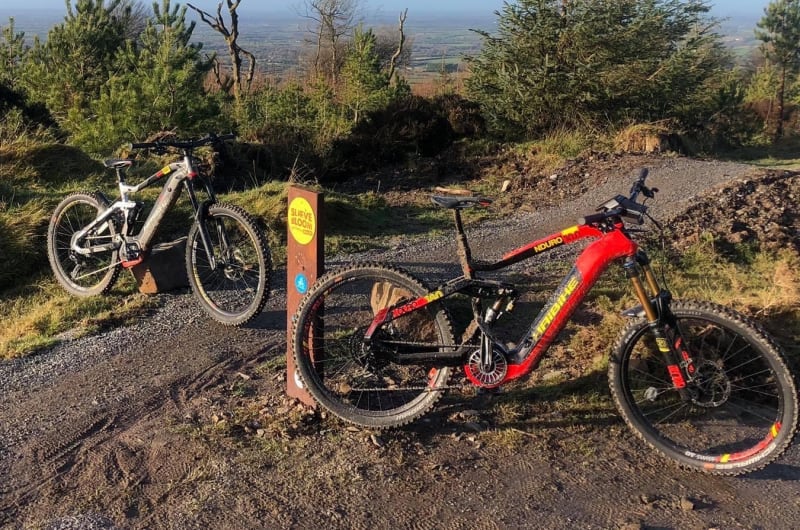 Haibike Mountain Bikes On Slieve Bloom Trail