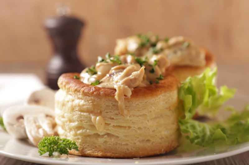 vol au vent on plate jennys