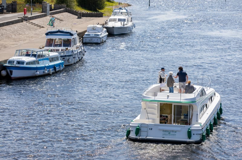 Emerald Star Cruiser With Passengers On River