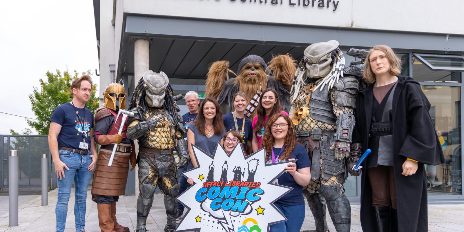 Indoor Activities Header Image Cosplayers and staff at Offaly Libraries Comic Con