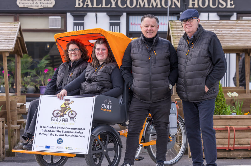 dicks bike rental workers with rickshaw