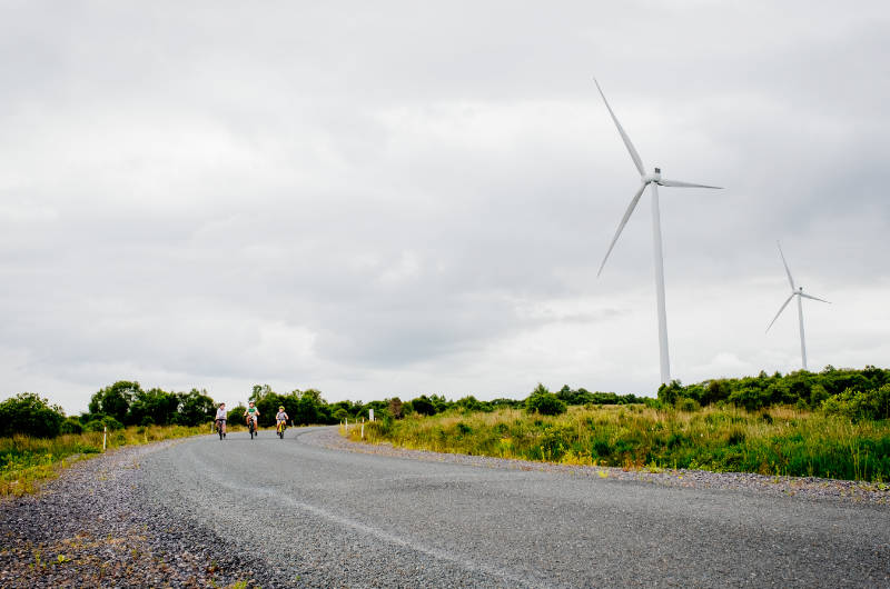 kids on bikes wind generators