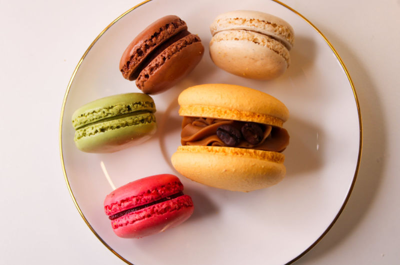 macaroons on a plate