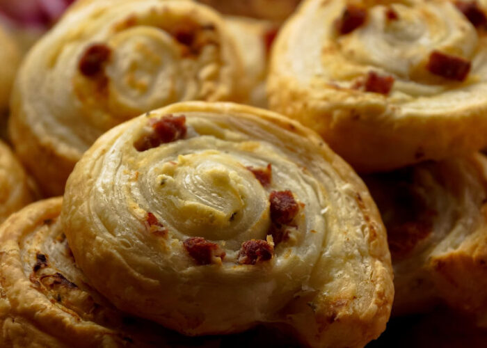 small pastries up close
