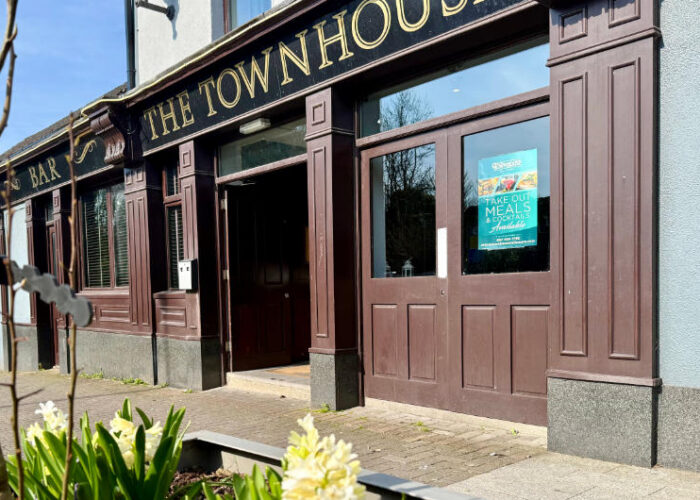 the townhouse frontage