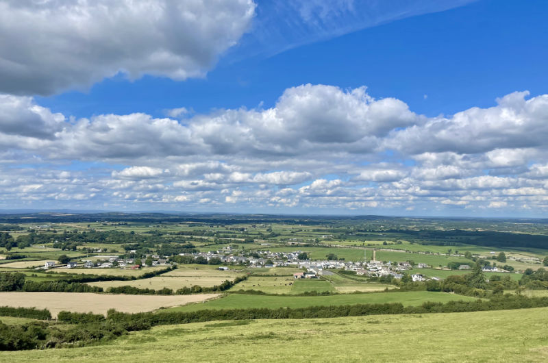 view of village countryside