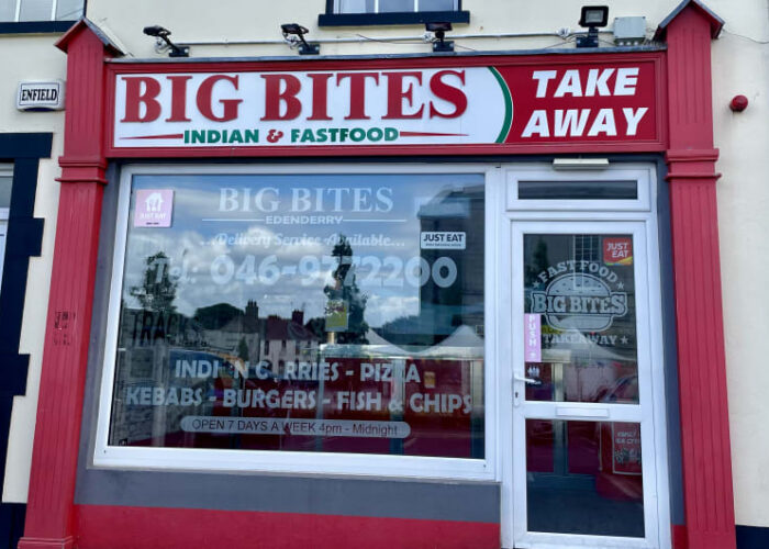 Big Bites Indian Fastfood Takeaway Storefront Edenderry