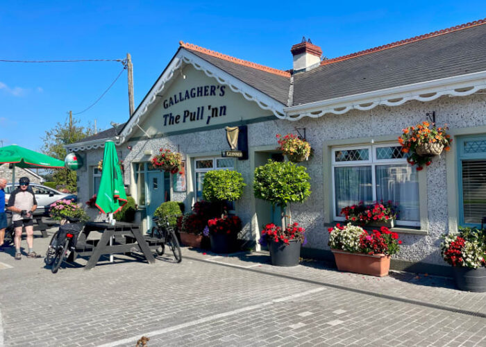 Gallaghers The Pull Inn Pub Exterior Flower Displays pajiga