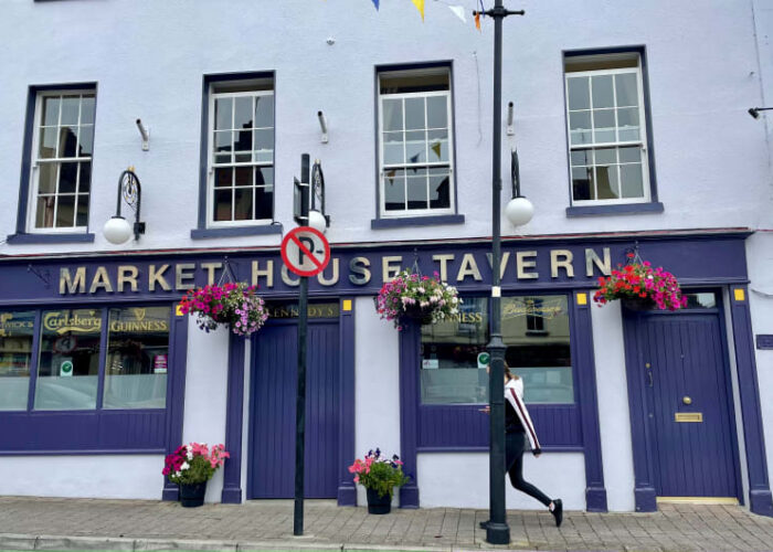 Market House Tavern Exterior With Purple Storefront