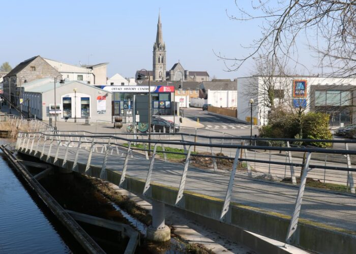 Offaly History Header Image Pedestrian Bridge Over Canal Near Offaly History Centre