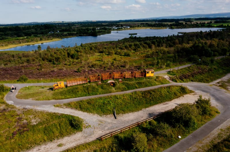 Old Rusty Peat Train At Lough Boora Parklands