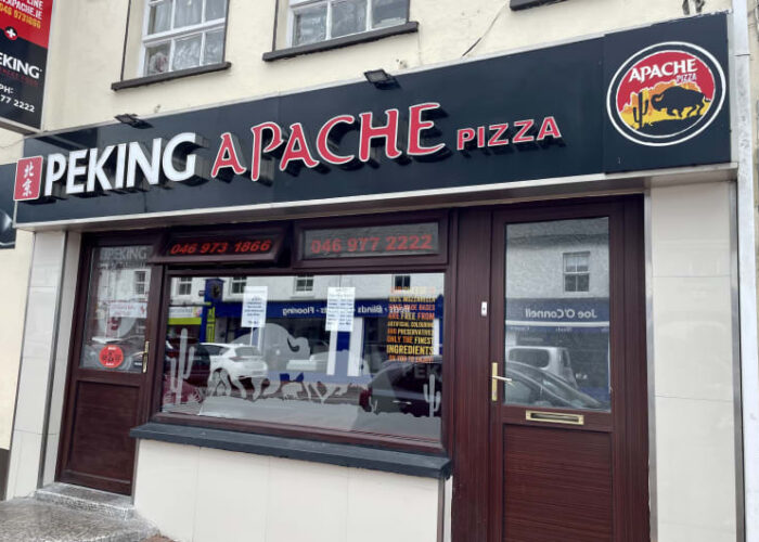 Peking Apache Pizza takeaway storefront exterior