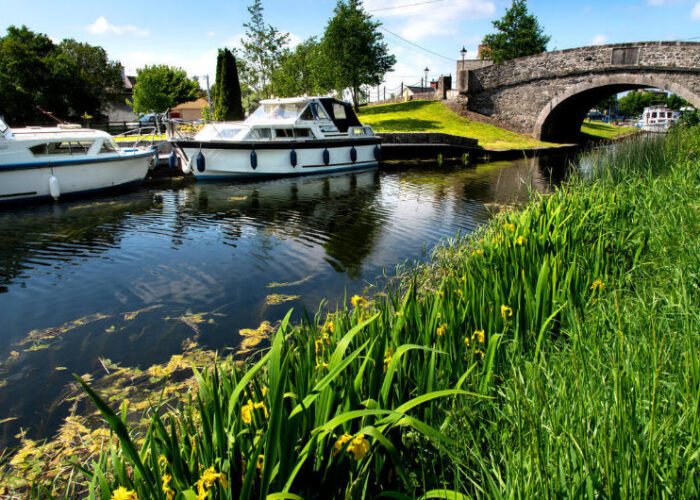 boats by bridge shannon