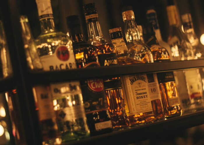 bottles of spirits
