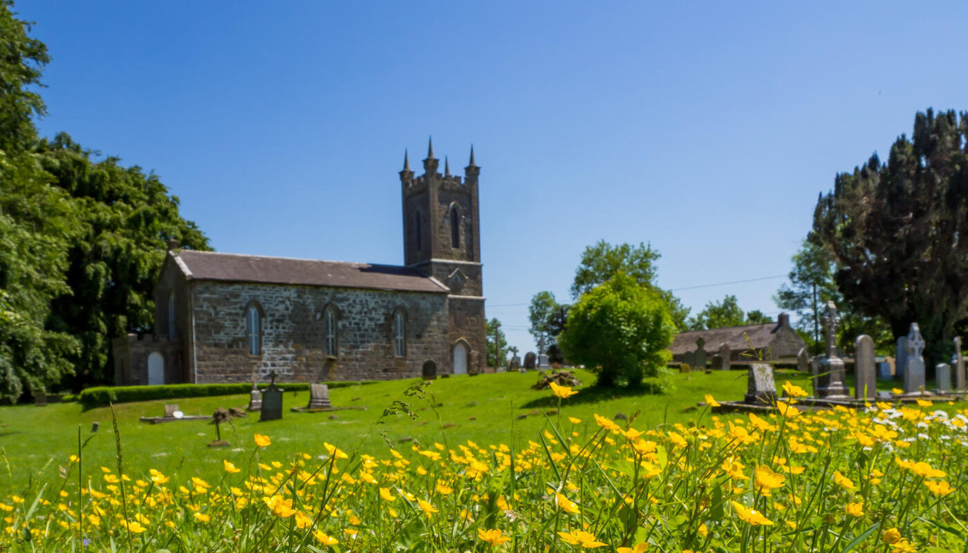 church graveyard flowers