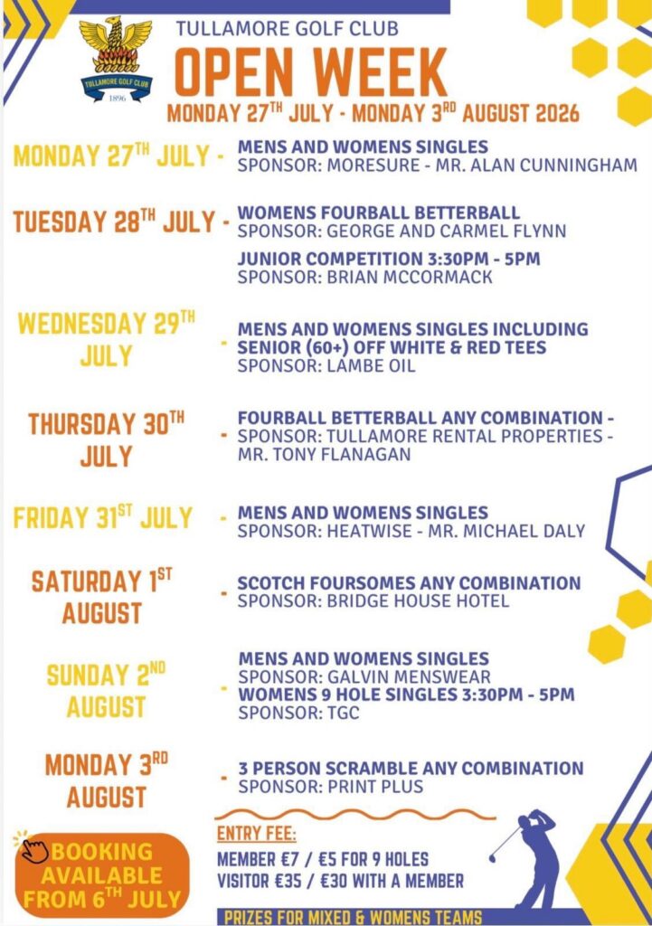 tullamore gc open week tullamore gc open week