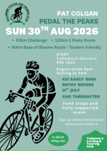 Pat Colgan Pedal the Peaks Poster